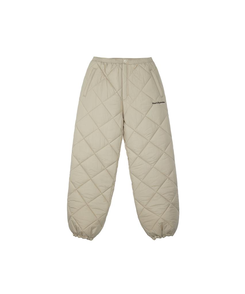 REST&RECREATION Quilted Padding Pants - Beige