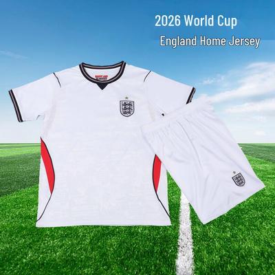 England National Team Home Football Kit - Quick-Dry Breathable White Uniform for Adults & Kids
