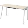Office Desk Kokujoline Flat Desk Work Desk White x Natural Width 140 x Depth 60 cm [3 Packs] DLE-...