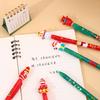 36Pcs Cartoon Christmas Scalable Ballpoint Pens, 0.5mm Fine Point ST Head Press, Santa Claus Snowman Patch Pen for Office Signature School Students Ch