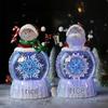Rotating Ferris Wheel Snow Globe Music Box - Snowman Christmas Gift Ornament