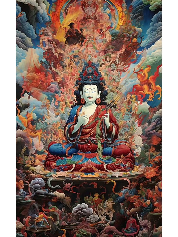 5DDIY Diamond Painting Diamond Mosaic Religious Cross Embroidery Diamond Painting Buddha Embroidery Portrait Wall Art Decoration