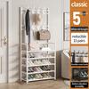 Multi-Layer Shoe Rack Doorway Clothes Hanger High Stability Simple Installation Shoes Shelf