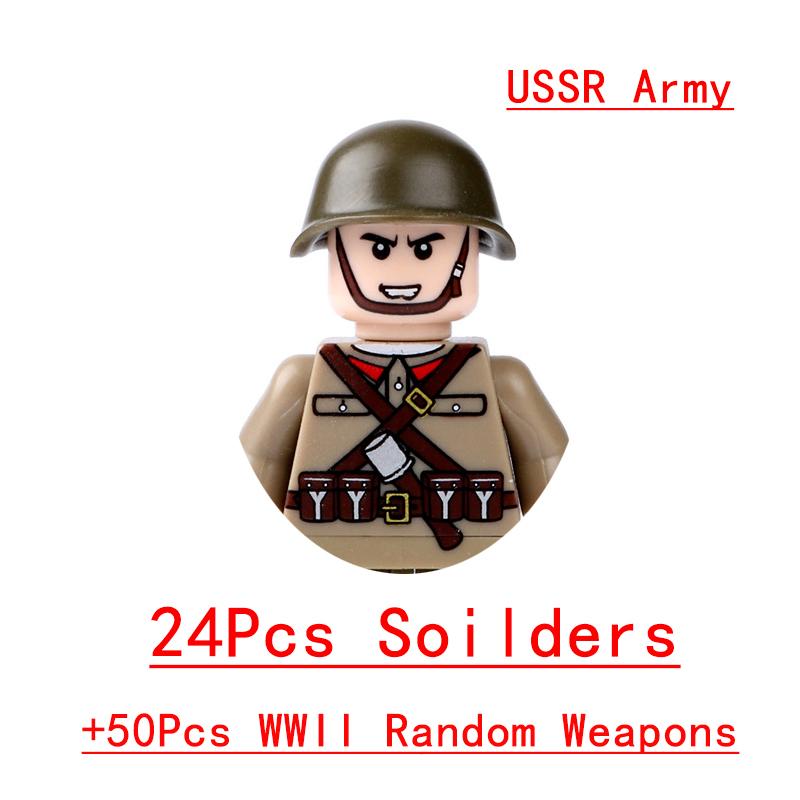 Non-Toxic Wwii Military North African Campaign Wheeled Armored Vehicle Tank Cannon Soldier Figures Building Blocks Weapon Truck Army Toy