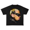 Lato Chris Brown Breezy Bowl XX Trasa Koncertowa Nadrukowana Bawełniana Koszulka z Okrągłym Dekoltem Hip Hop Męska Duża Uliczna Outdoorowa z Krótkim Rękawem