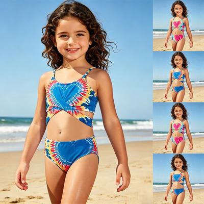 Girls' Bikini Set - Teen Swimwear Separate Top & Bottom Swimsuit Set  Teen Two Piece Swimwear Swimsuit For Girls