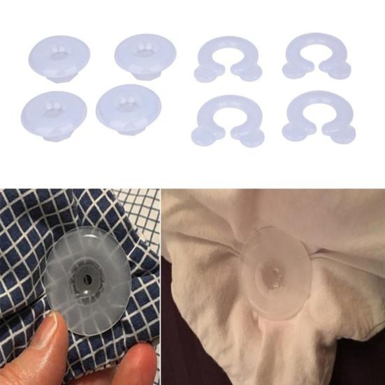4Pcs Bed Duvet Cover Clamp Sheet Holder Clip Quilt Comforter Fastener Gripper
