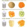 Multi-function Drum Vegetable Cutter Hand-operated Potato Slice Chopper Pressed Vegetable Grinder Peeled Garlic Chopper