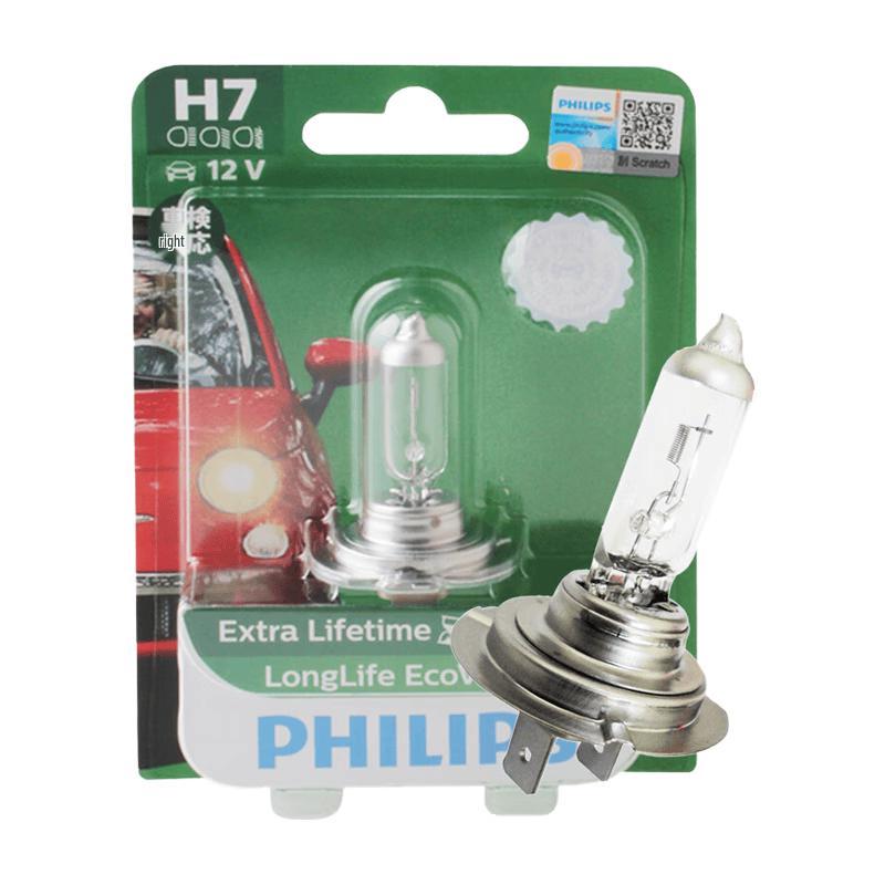 Галогеновая автомобильная фара Philips LongLife EcoVision H7