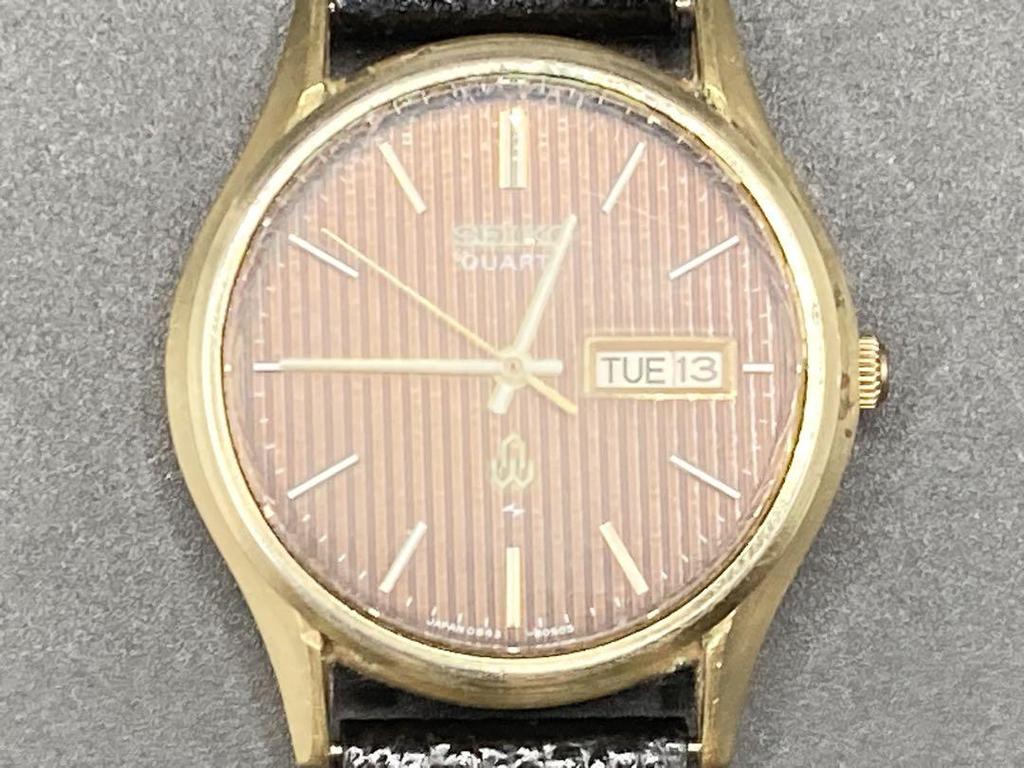 [USED] Battery strap replaced. SEIKO 0843-8050-G Seiko Brown.