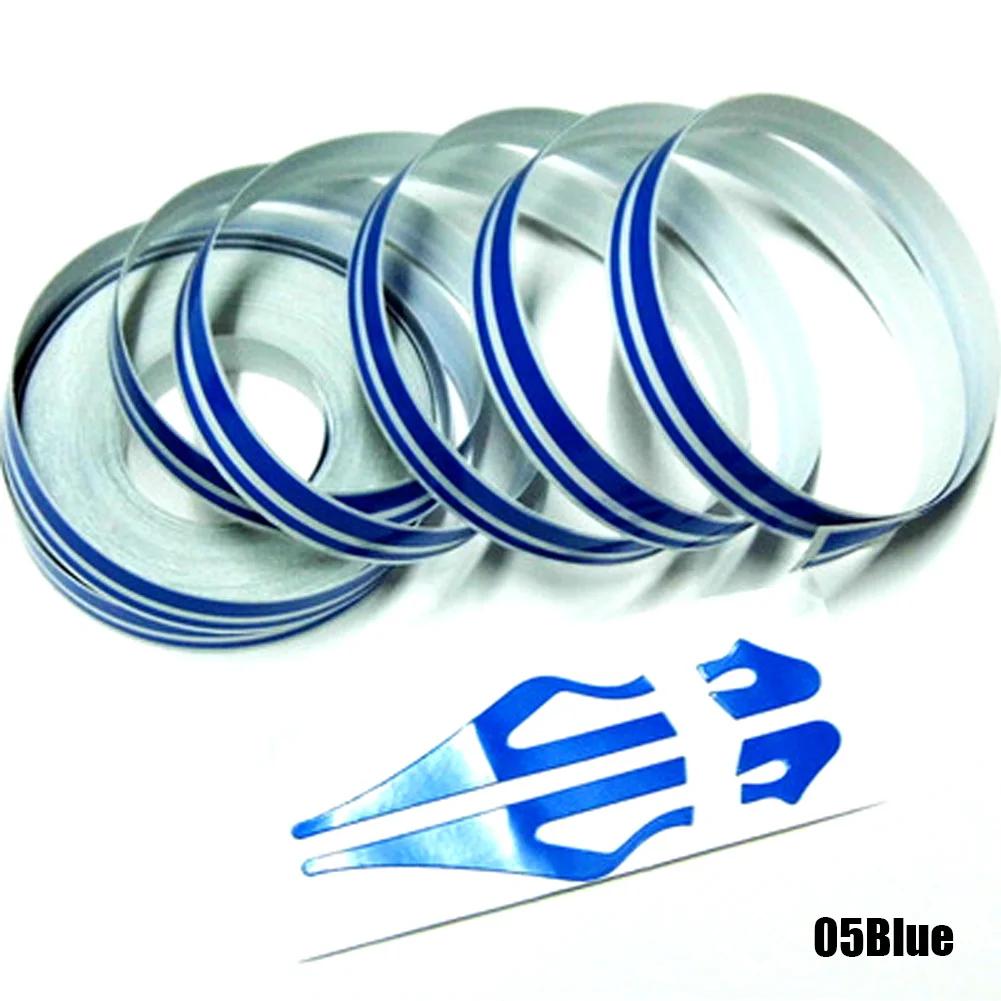 9.8m 1 Roll Striping Pin Stripe Steamline Double Line Tape Car Body Decal Vinyl Sticker Car Decoration Styling Tools Multicolor