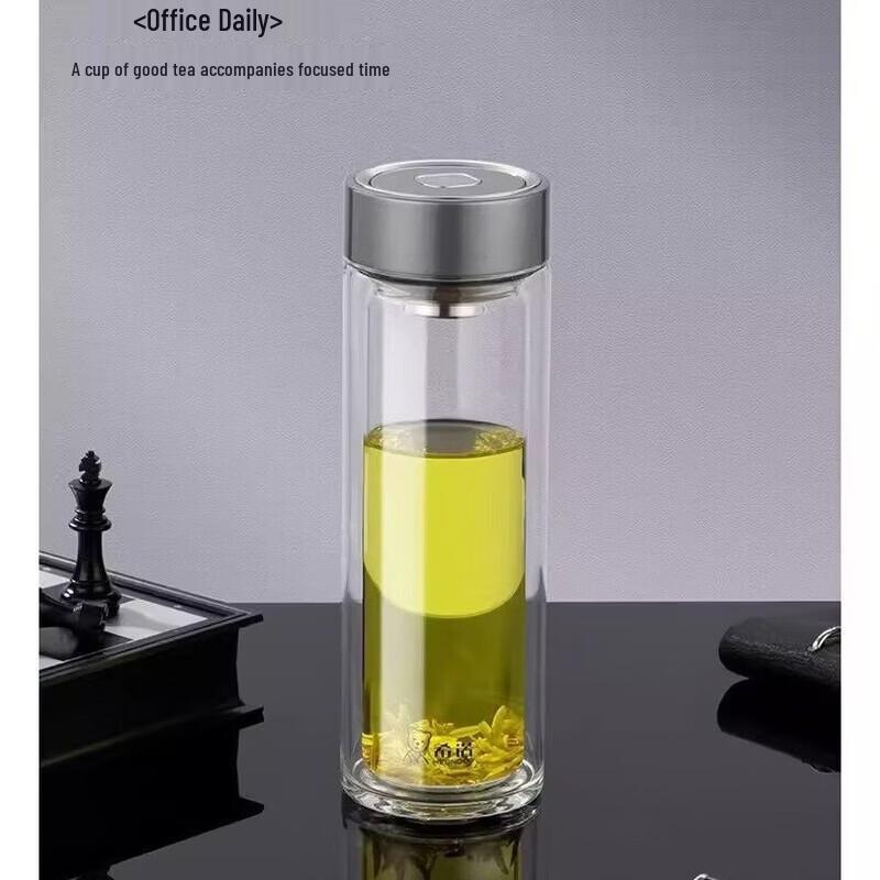Heenoor Double-Walled Glass Tea & Office Mug