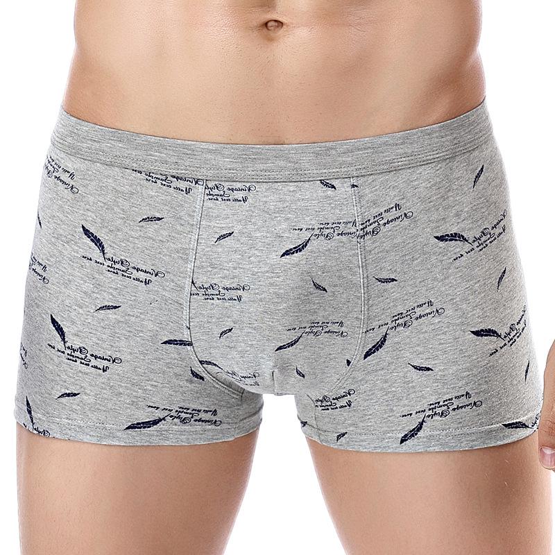 

Printed Cotton Men S 3D Underwear, Pure Cotton Boxers, Pure Cotton Men S Printed Boxers 4XL світло-сірого кольору