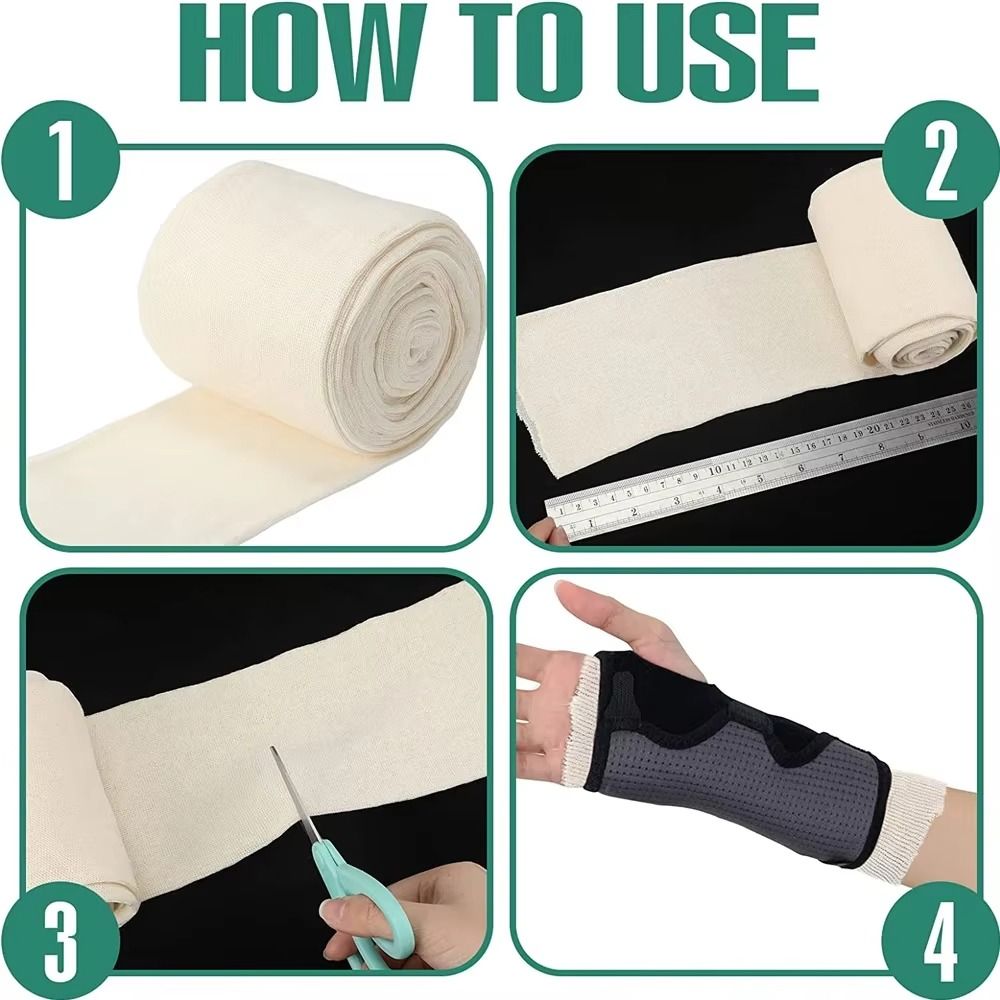 Bandage Tubulaire Élastique en Coton Spandex Enveloppe Élastique NOUVEAU Rouleau de Bandage de Compression Soins de Santé