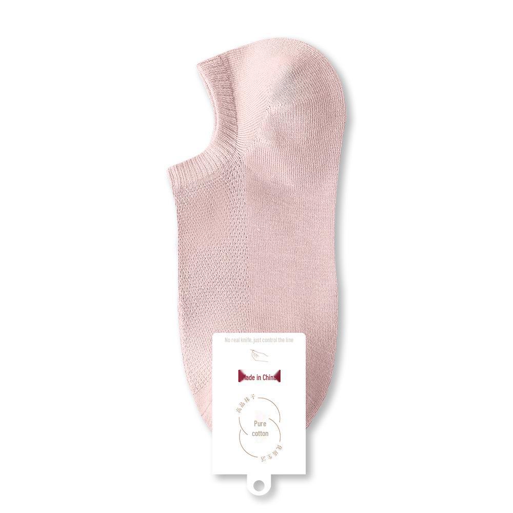 

Женские короткие хлопковые носки-трубы — стиль весна-осень, повседневные, нескользящая пятка, чистый хлопок. Women s One Size 36-39 светло-розовый