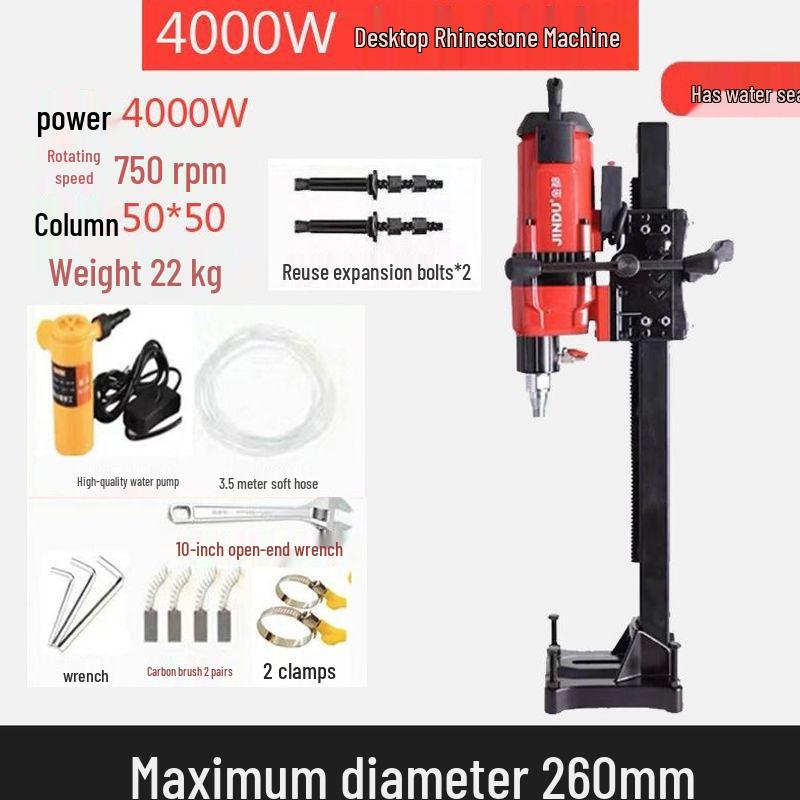 High-Power Handheld and Desktop Diamond Core Drill for Concrete Engineering