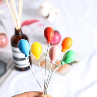Colorful Love Balloon Cloud Figurine Christmas Diy Home Decor Miniature Fairy Garden Cake Decoration Accessories Modern Figure