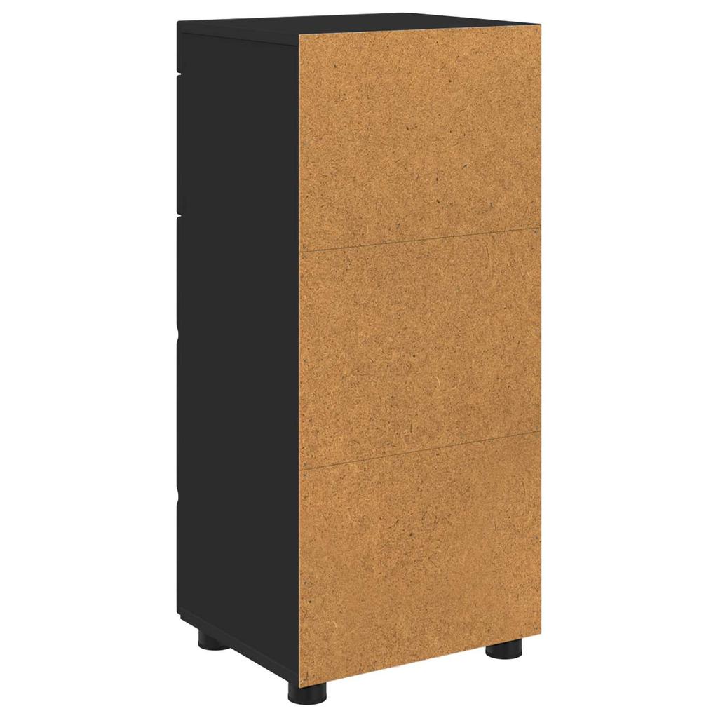 Bathroom Cabinet Set TULUM Black 37 X 31.5 X 82 Cm