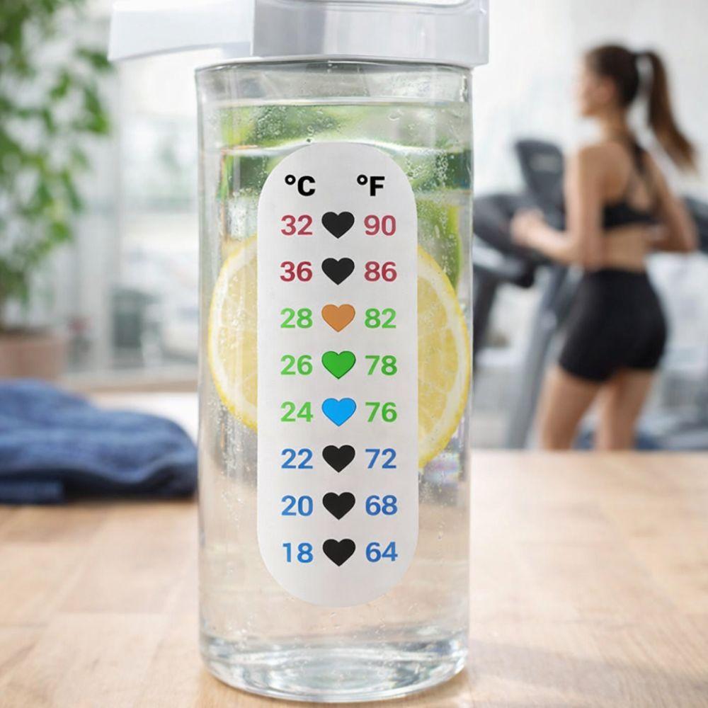 Instant-Read Fermentation Jar Thermometer Patch Heart Change Color Thermometer  Coffee Cup
