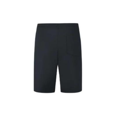 Solid Color Stretch Mid-Rise Casual Shorts Men Shorts Black 40HC608