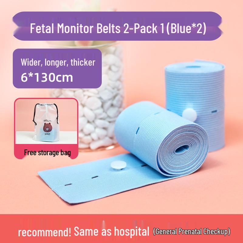 Elastic Fetal Heart Monitoring Belt for Pregnant Women - Antepartum Prenatal Examination, 2 Pieces