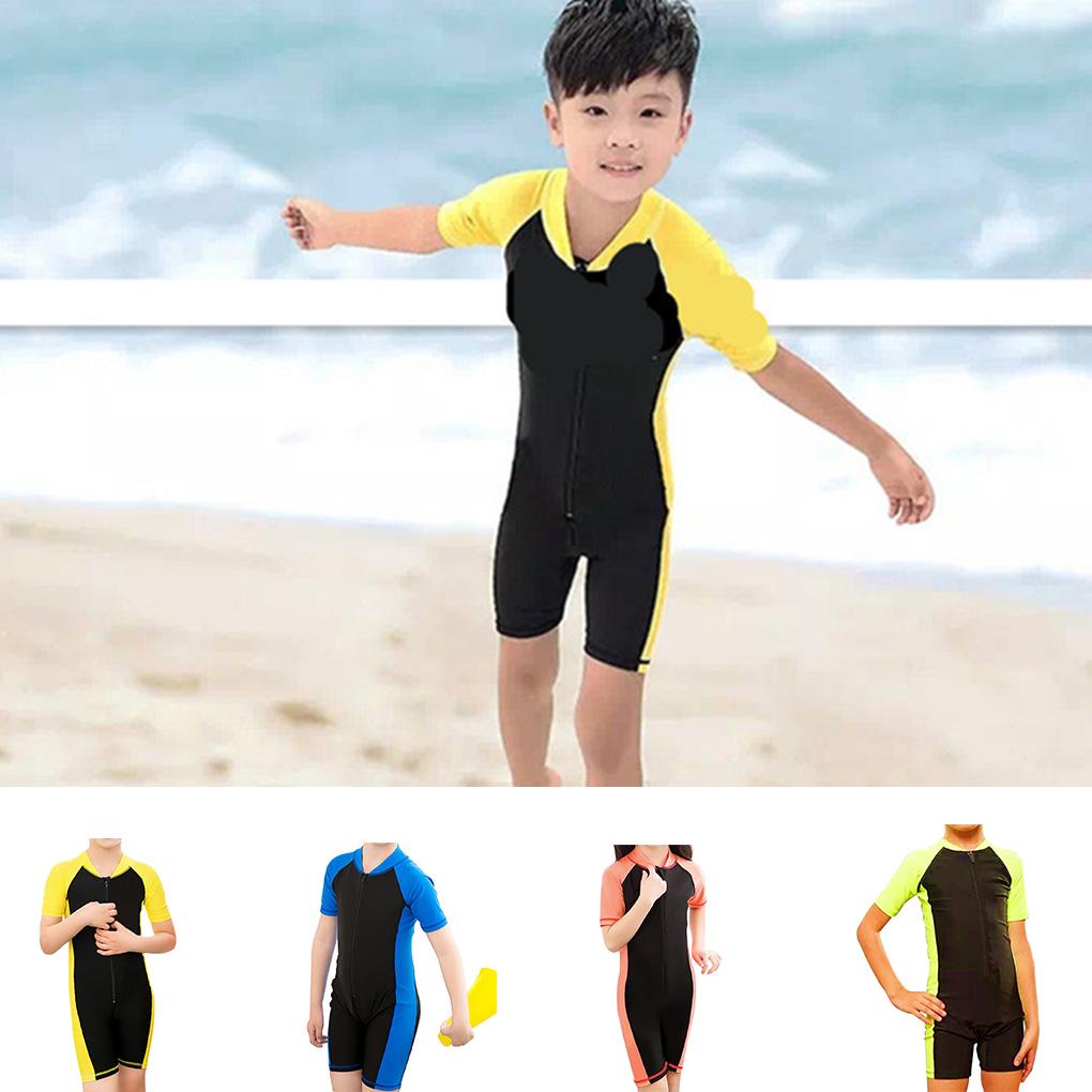 Kids Swimwear Summer Boys Girl Swimming Sunproof Beachwear Baby Bathing Suit