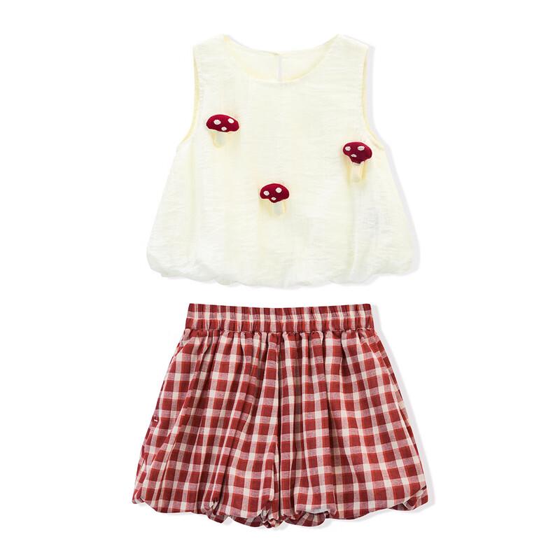 ASK JUNIOR Girls' Summer Sleeveless Top & Shorts Set