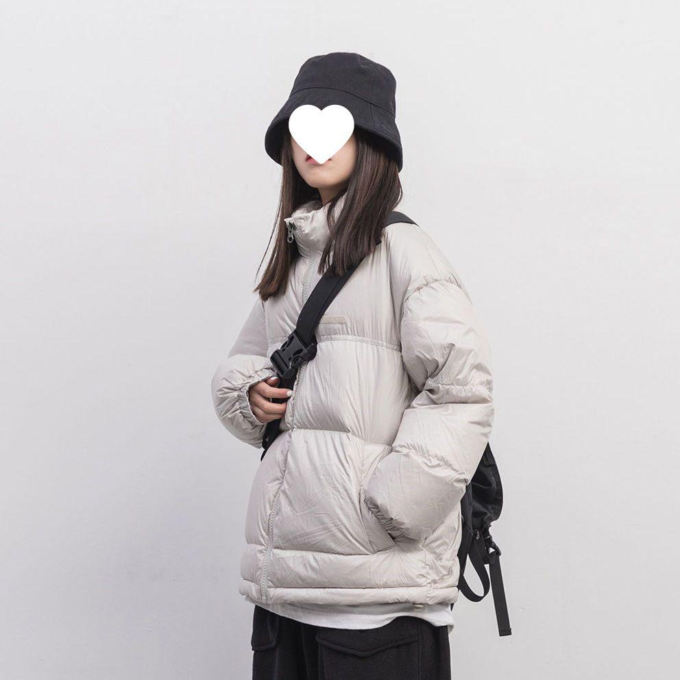 

2025 Winter Korean Style Stand Collar Slimming Down Cotton Puffer Jacket - Petite & Couples M (100-120 Jin) вершковий