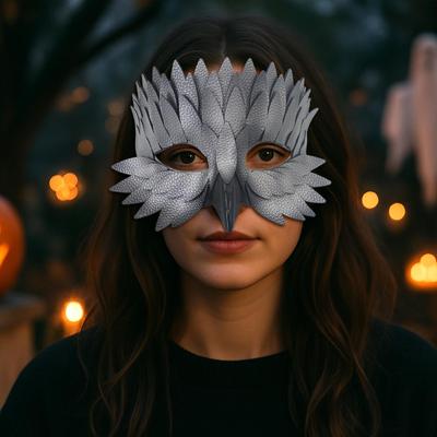 Bird Masquerade Adjustable Comfortable Novelty Cosplay Half Face for Performance Halloween Parties