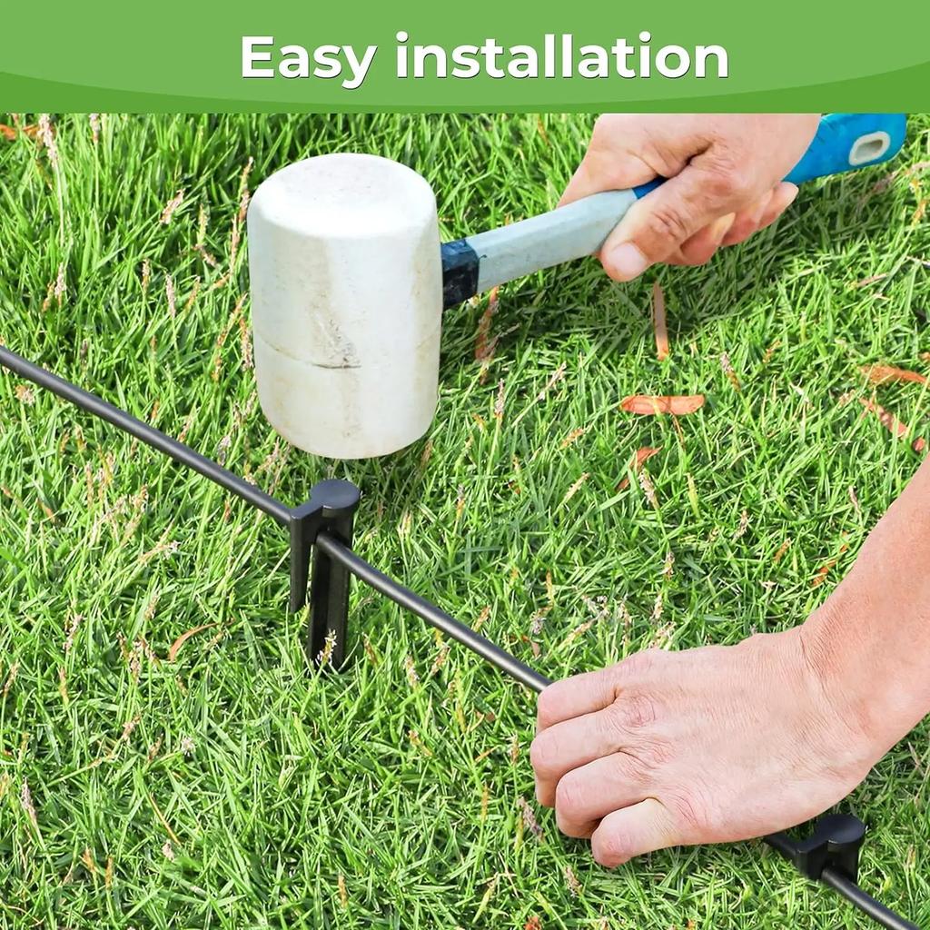 50/100/200pcs Garden Lawn Mower Pegs Environment-friendly Plastic Ground Pegs Laying Boundary Cables Robotic Lawn Mower Tools