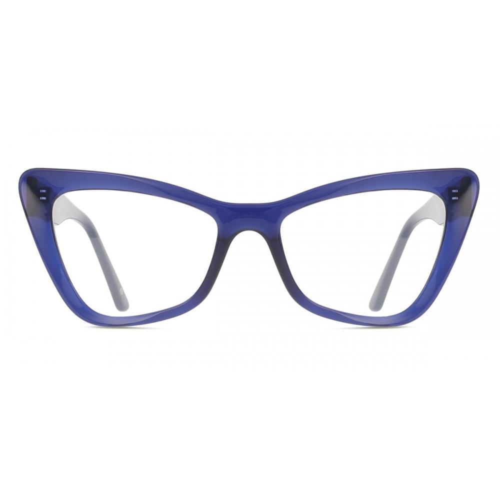 Smartbuy Fashion Women Eyeglasses Full Rim Cat Eye Transparent Dark Blue Jsv 296 004