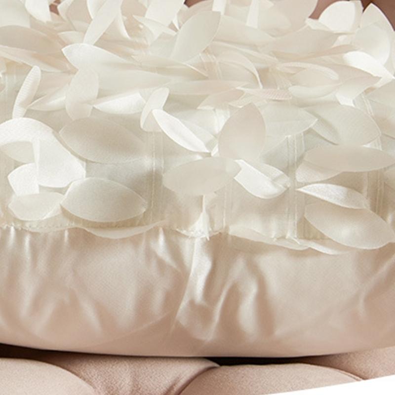 Pillow Cover 42x42cm Soft Decorative 3D Leaf Cushion Case Unique Touching For Sofa Couch Bed In Living Room
