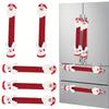 Christmas Refrigerator Handle Santa Snowman Kitchen Appliance Covers Christmas Kitchen Decor,Microwave Handle Protector Covers