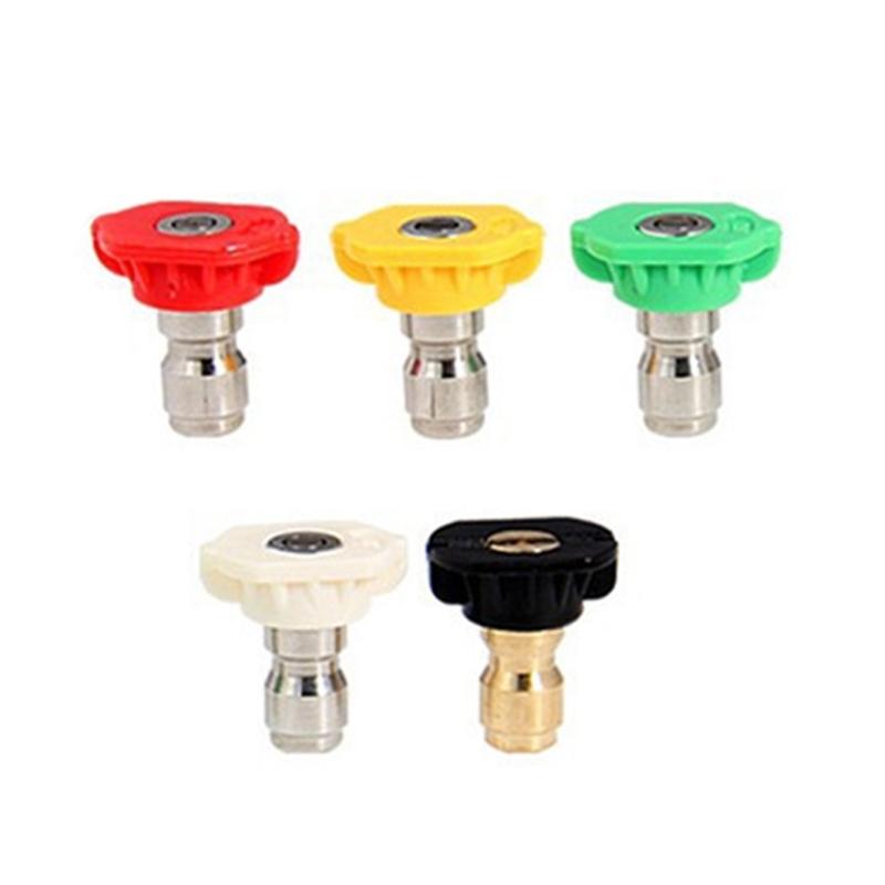 Pressure Washer Nozzle Tips Set Power Washer Nozzle Tips with Nozzle Holder 1/4'' Quick 5000PSI Rinse
