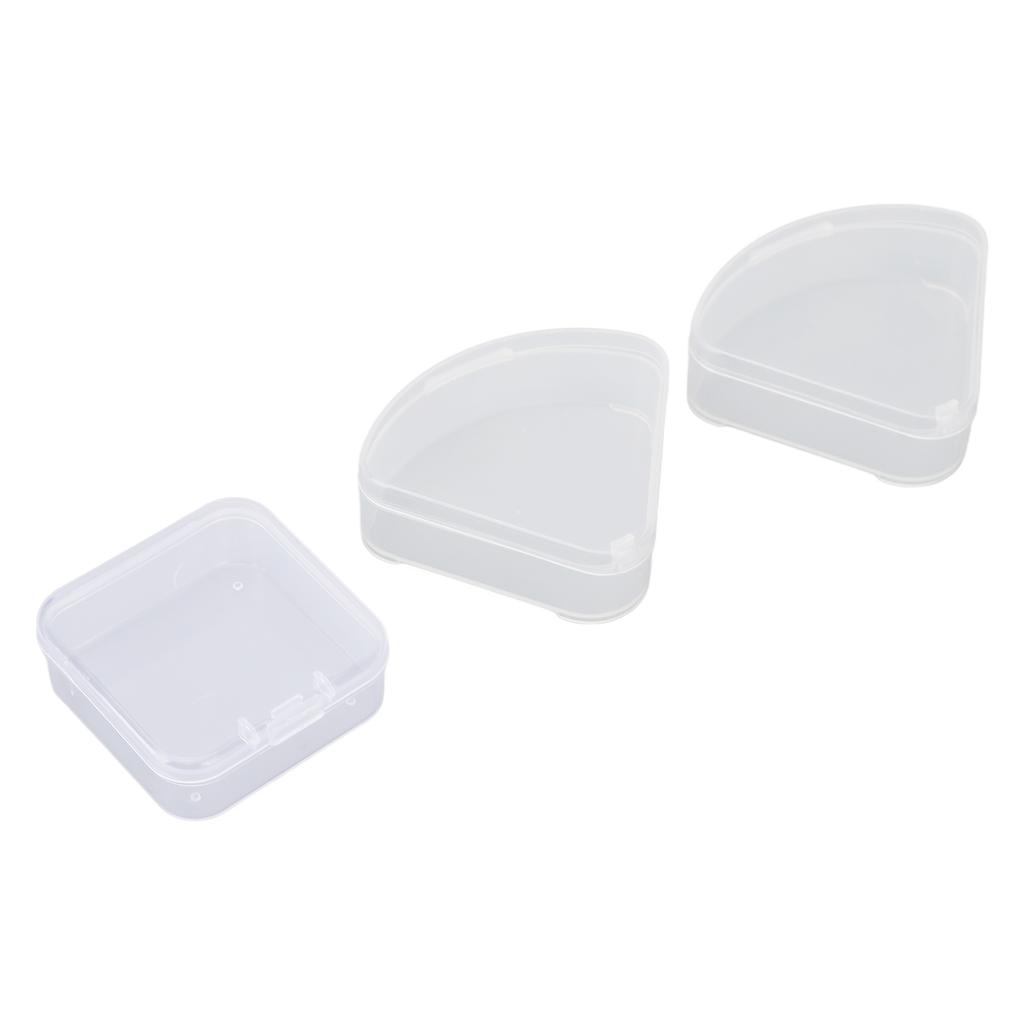 4pcs Makeup Puff Sponge Holder Case Different Shape Transparent Portable Waterproof Puff Protective