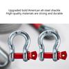 Strong High Load Bearing Tow Strap Recovery Belt, 10 Ton, Equipped with Safety D Rings and Night Reflective Technology