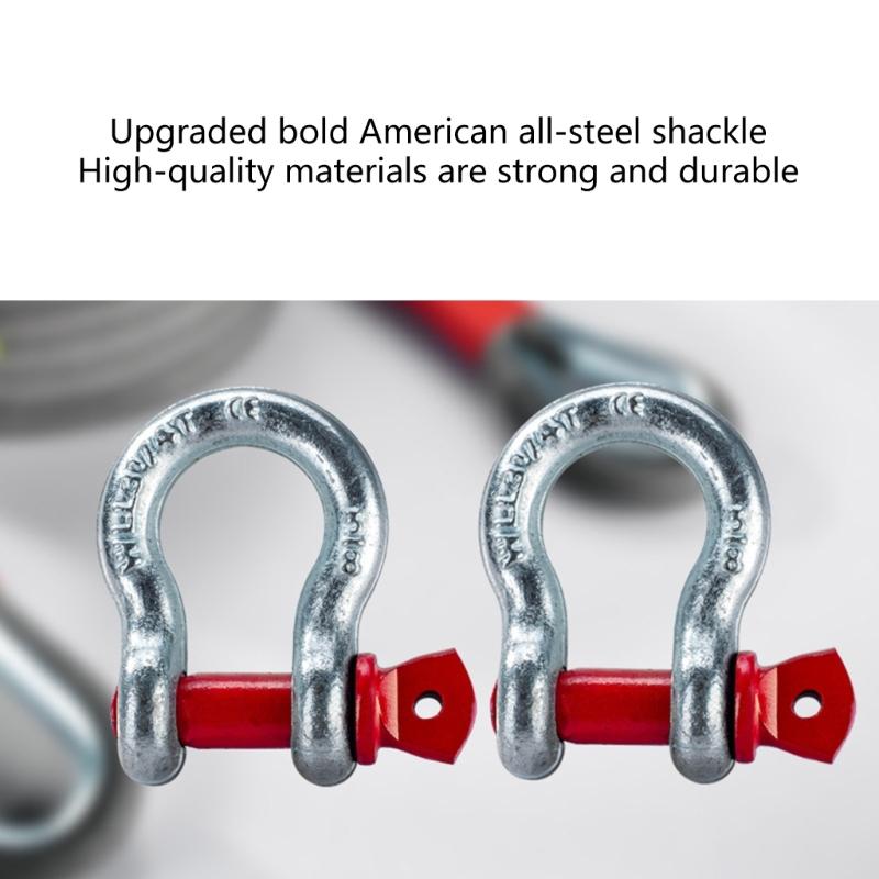 Strong High Load Bearing Tow Strap Recovery Belt, 10 Ton, Equipped with Safety D Rings and Night Reflective Technology