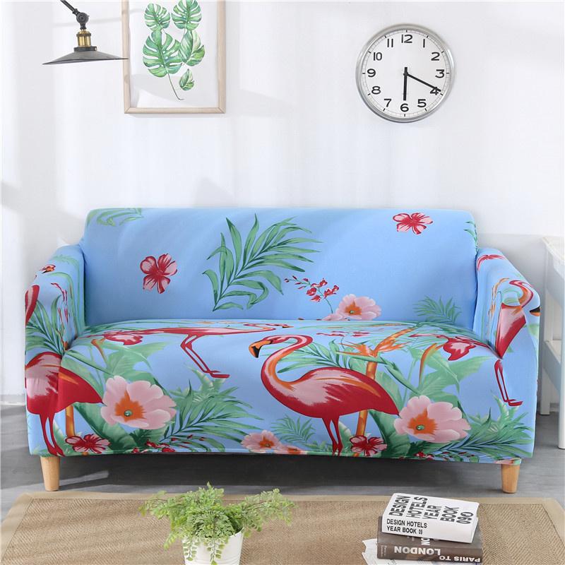 Printed Stretch Sofa Slipcovers Elastic Sofa Covers for Living Room Funda Sofa Chair Couch Cover Home Decor 1/2/3/4-seater