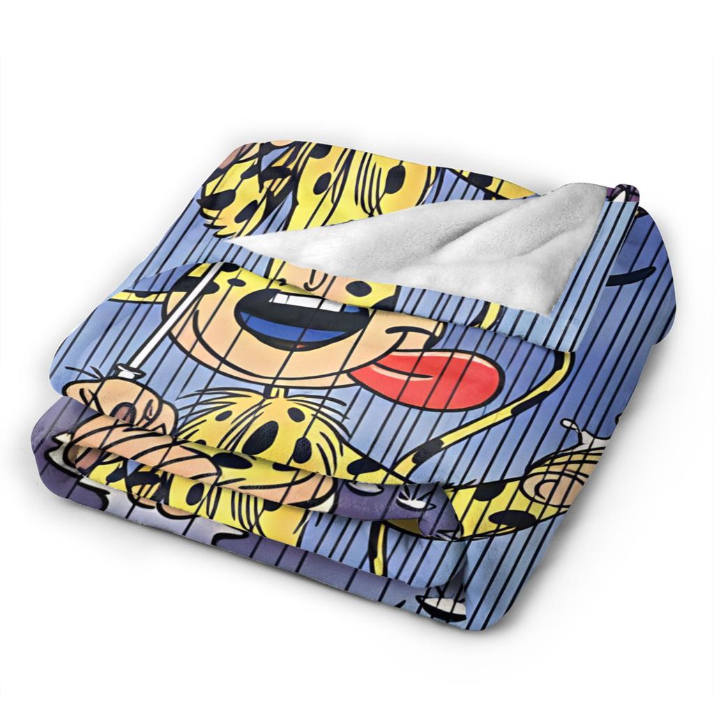 Marsupilamis Flannel Blanket Winter Soft Warm Bedding Throws for Child Home Decor Comfortable Bedspread Sofa Bed Cover