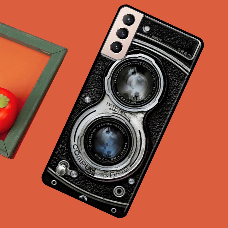 

Винтажный мягкий чехол для камеры в стиле ретро для Samsung Galaxy S22 S21 Ultra Note 20 Note 10 S8 S9 S10 Plus S20 FE. Galaxy Note 20