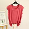 Women's Summer Loose Modal Sleeveless Round Neck Top - Solid Color, Large Size, Thin Home Vest