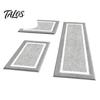 Set da 3pz Tappetini da Bagno, Tappeti da Bagno Altamente Assorbenti Antiscivolo, Tappetini Morbidi Lavabili per Lavandino del Bagno, WC, Vasca da Bagno