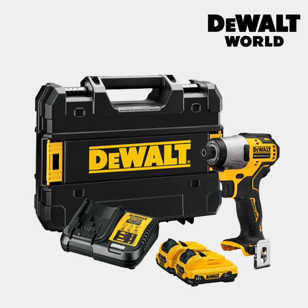 

Аккумуляторная ударная дрель DEWALT 12 В MAX, 3 А, комплект из 2 батареек DCF801L2