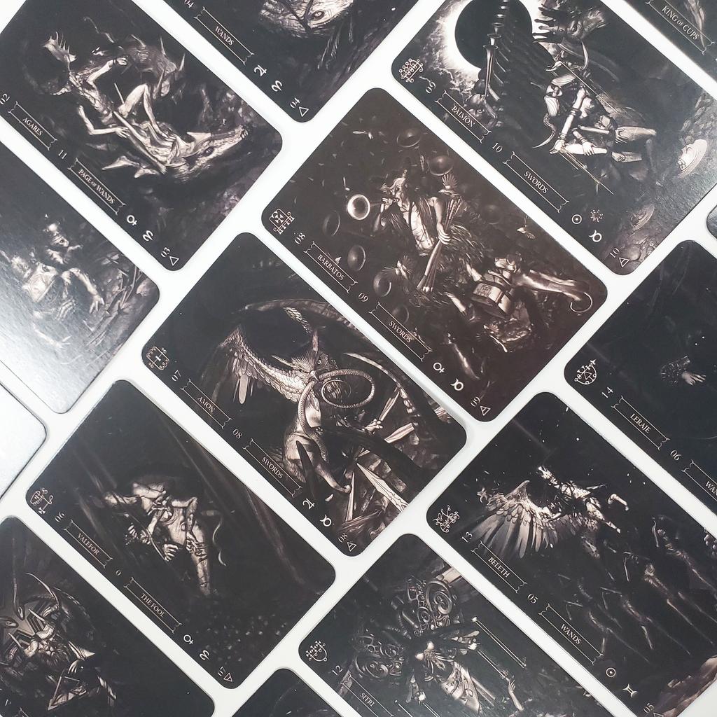 New Tarot Goetia Tarot in Darkness Tarot Card Game Party Table Board Game for Adult Oracle Card Deck Pl
