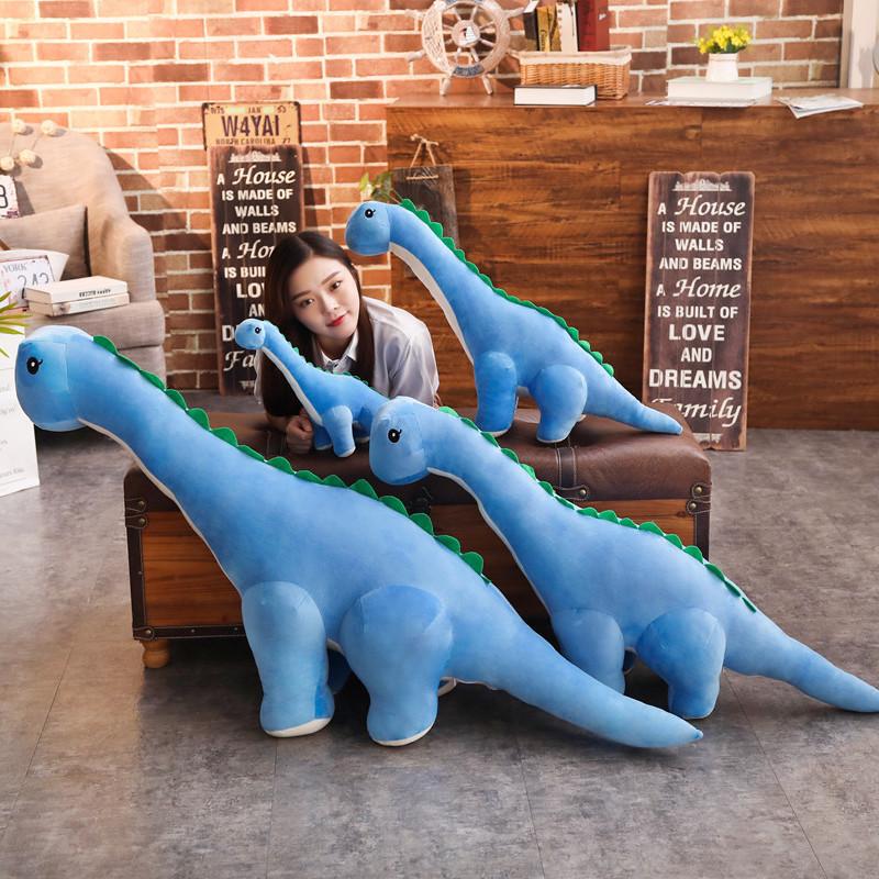 Favorite Toy Boys Blue 100Cm Giant Simulation Dinosaur Plush Toys Cartoon Diplodocus Plush Pillow Cute Stuffed Toy Dolls Children Birthday Gift