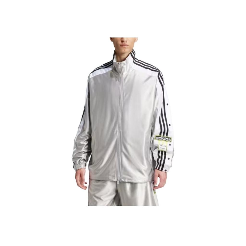 Adidas Originals Adilenium 2 Season Megabreak Jacket Retro Sports Stand Collar Brand Logo Fashion Zipper Long Sleeve Jacket Men Jacket JM9660