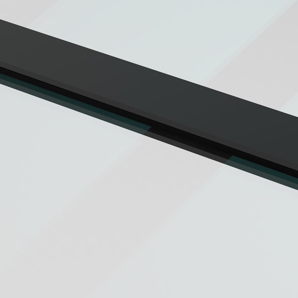 Vidaxl Drzwi Przesuwne Z Osprzętem, 90X205 Cm, Szkło Esg I Aluminium