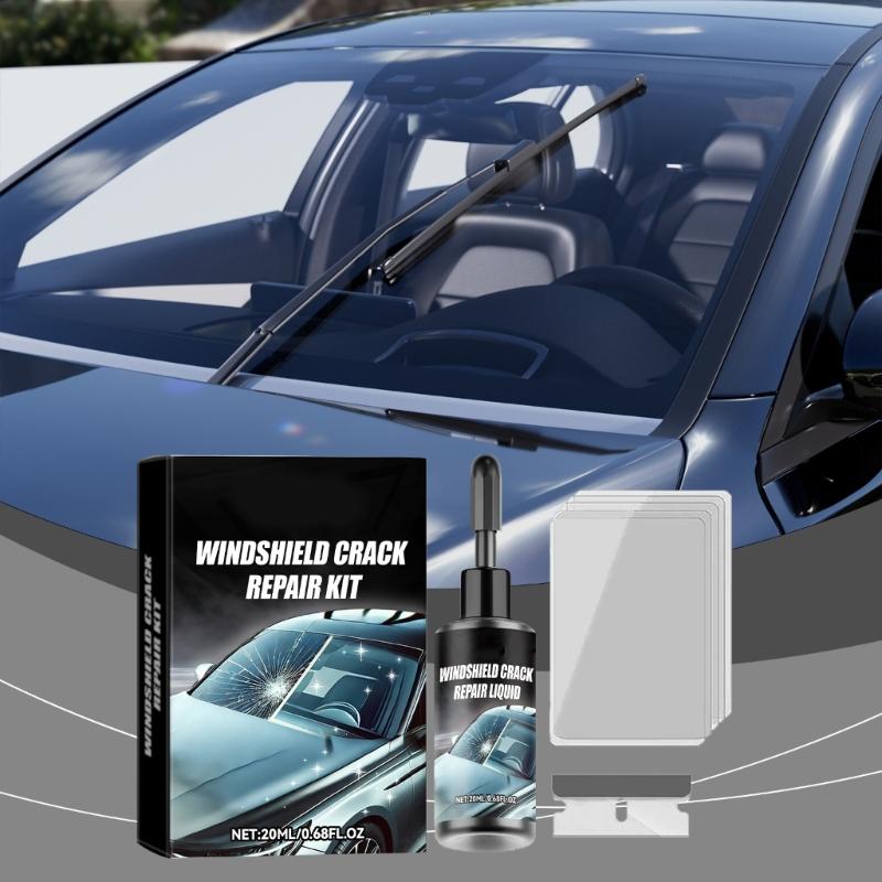 Car Glass Crack Repair set  sturdy  & Efficient Windscreen Tool Long lasting Windshield Protect for Windshield Night Use