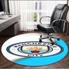 Manchester City FC Print Ronde Vloerkleed, Wasbaar Vloerkleed, Voor Entree Slaapzaal Wasruimte Kantoor Studiekamer, Woondecoratie Verjaardag Kerstcadeau