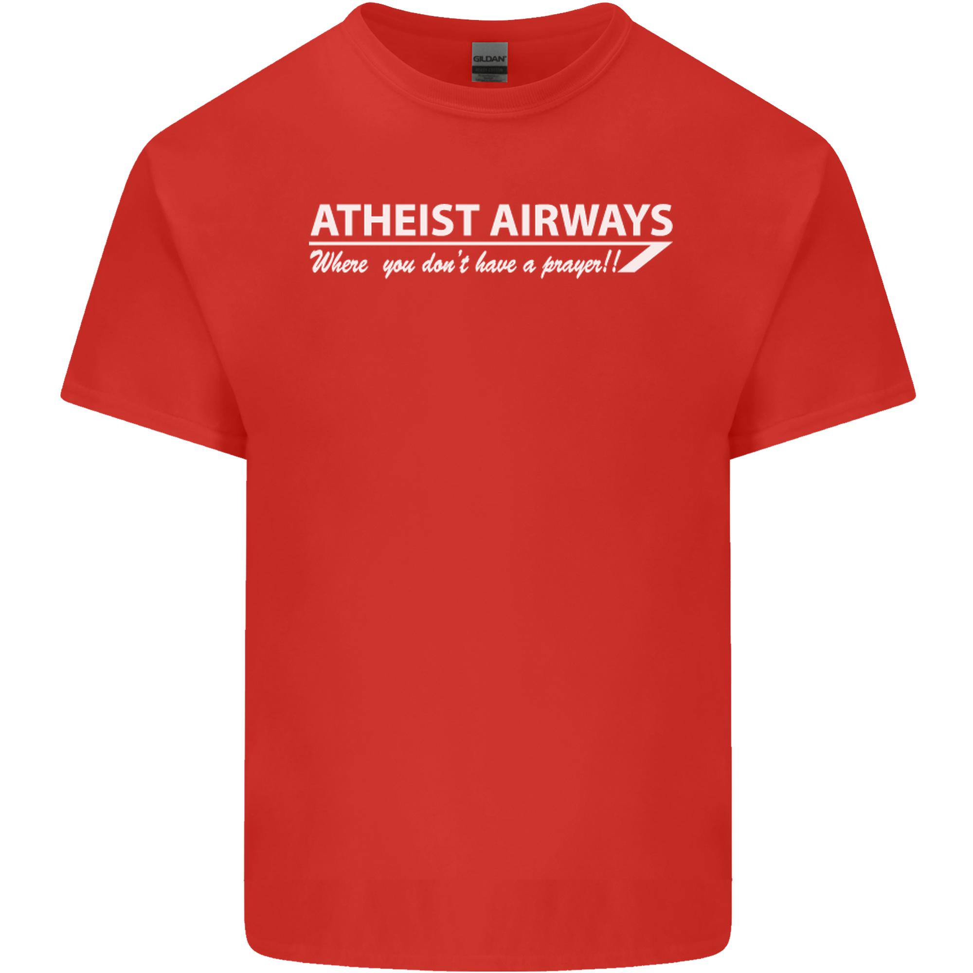 Atheist Airways Funny Atheism Unisexs Light Cotton TShirt S